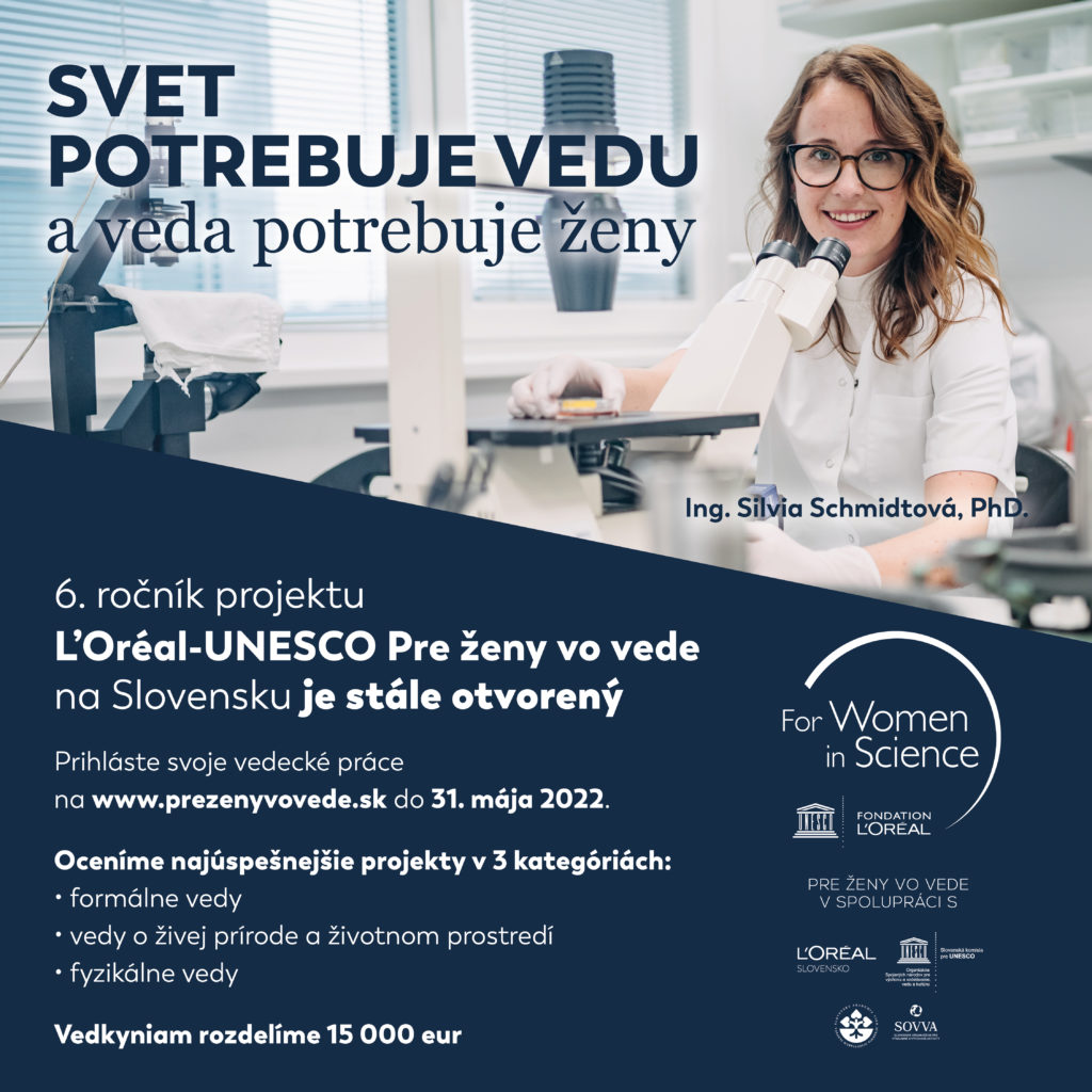 L´Oréal – UNESCO Pre ženy vo vede, Slovensko – talentový program